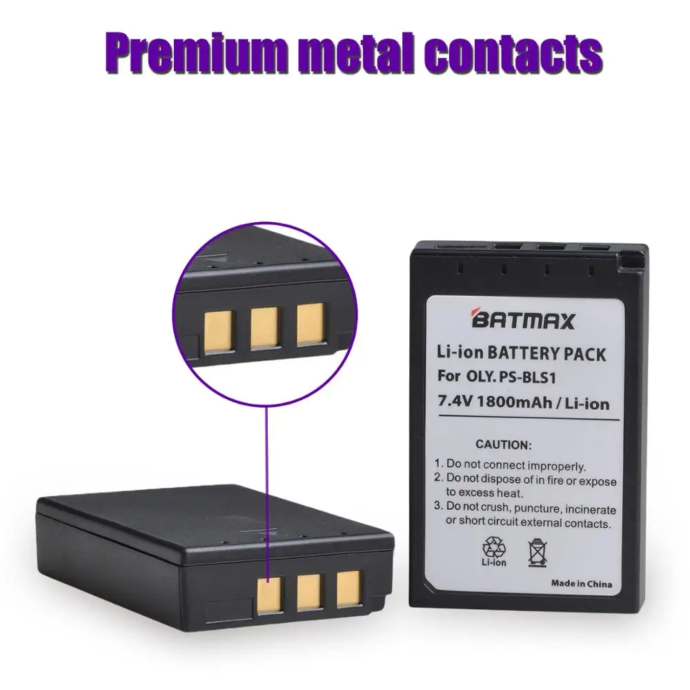 Литий ионный аккумулятор Batmax для Olympus 3 шт.|for olympus|olympus batterybattery olympus |
