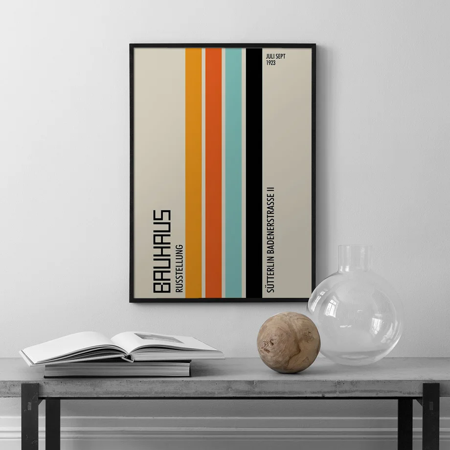 Bauhaus выставка абстрактные геометрические настенные картины на холсте