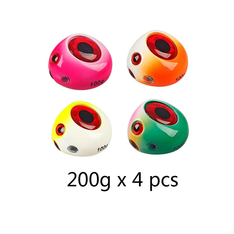200g x 4 pcs 4 шт. в упаковке 60 г 80 г 120 г 150 г 200 г Kabura слайдер Madai Jigs свинцовое грузило рыболовные приманки Tai каучуки красный Снэппер лодка для доставки прикорма и оснастки - Цвет: 200g x 4 pcs
