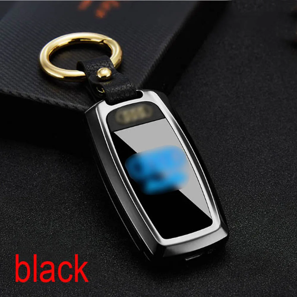 50 шт USB Зажигалка освещение светодиодный экран Ключ Пряжка