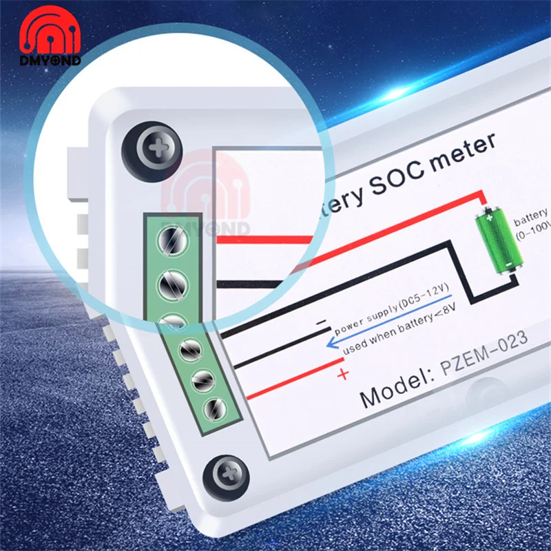 Цифровой вольтметр с цветным ЖК дисплеем фотометр 0 100 в тестер электрической