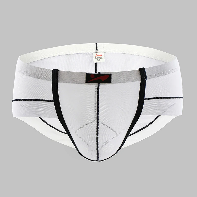 Мужское сексуальное нижнее белье с низкой талией дизайнерские шорты в сеточку