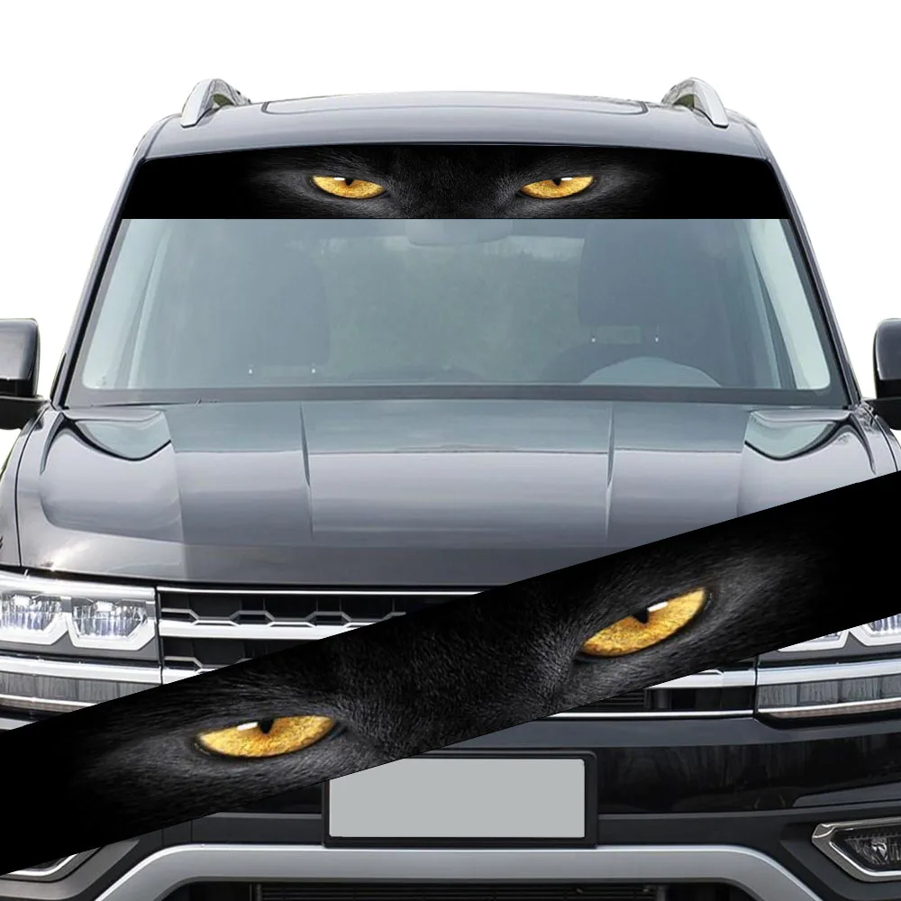 

Terror Car Sticker Universal Windshield Exterior PVC Sunshade See-through