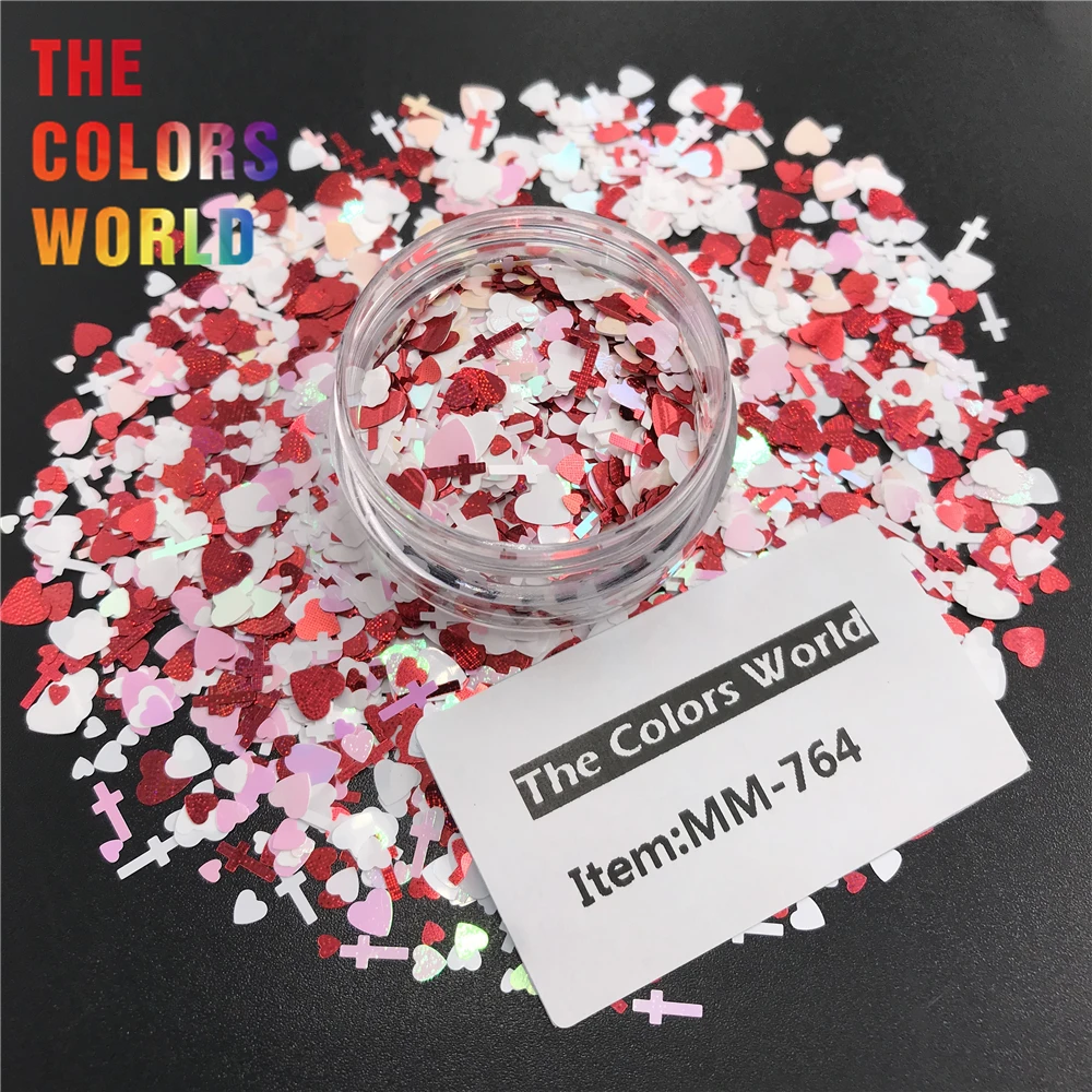 TCT-362 Mix Lip Heart Cinderella’s slipper Nail Glitter Art Decoration Body Tumbler Crafts Accessories Party Supplier | Красота и