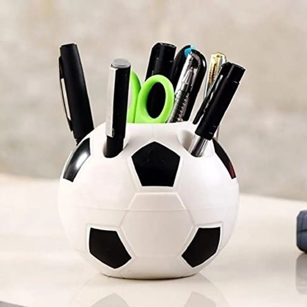 

Multifunctional Plastic Football Pen Holder Creative Pen Holder On Table Office Home School Pen Holder