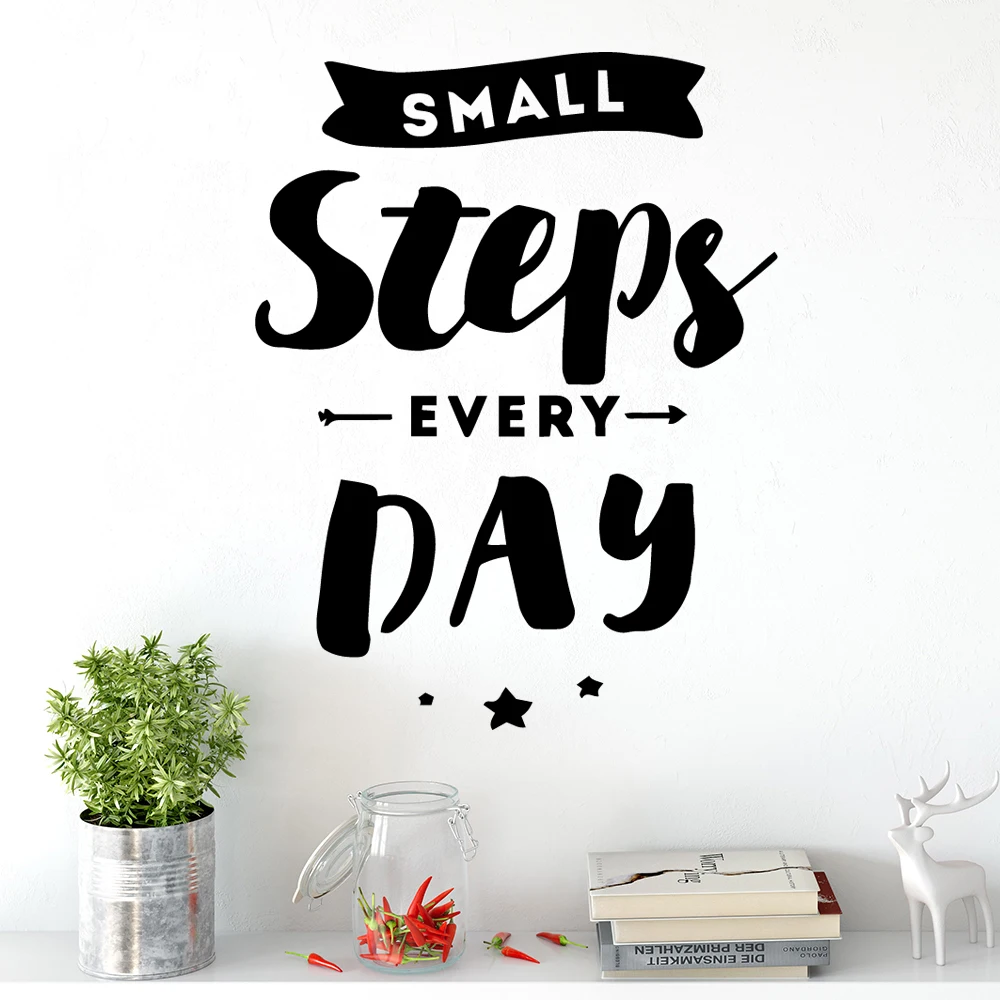Вдохновляющие цитаты фраза Наклейка на стену для украшения дома Жилая декор