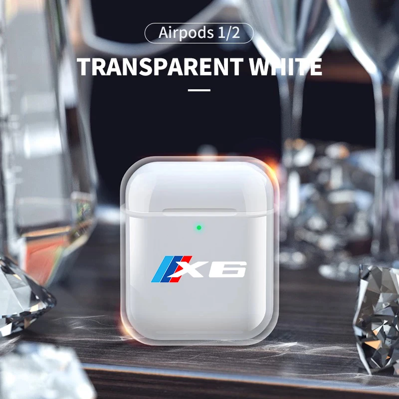 

Case For AirPods 2 1 Case 3 Cover Coque Wireless Bluetooth headphones Transparent TPU for bmw X1 X2 X3 X4 X5 X6 X7 E39 E36 E30