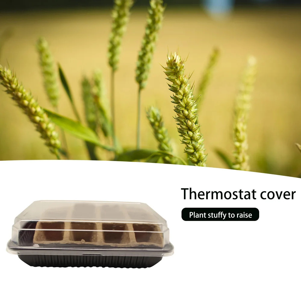 

4 Sets Flower Pot Seeds Seedling Tray Sprout Plate 12-Cells Nursery Pots Tray With Transparent Lids Box For Gardening