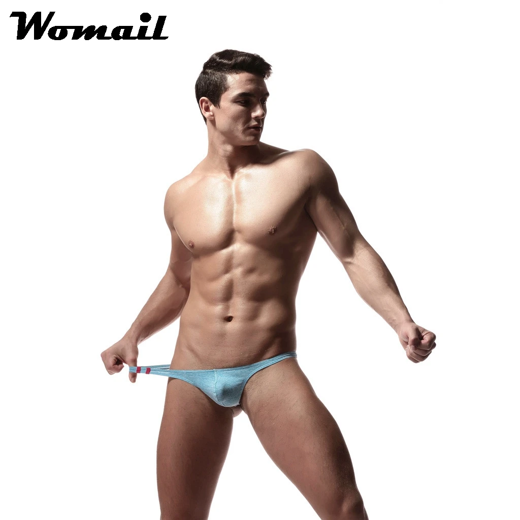 Женские Мужские плавки мужское сексуальное нижнее белье однотонные Трусы