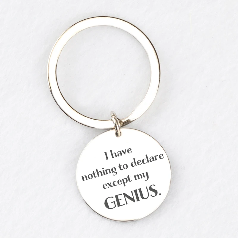 Брелок из нержавеющей стали который нечего декларировать за исключением моей