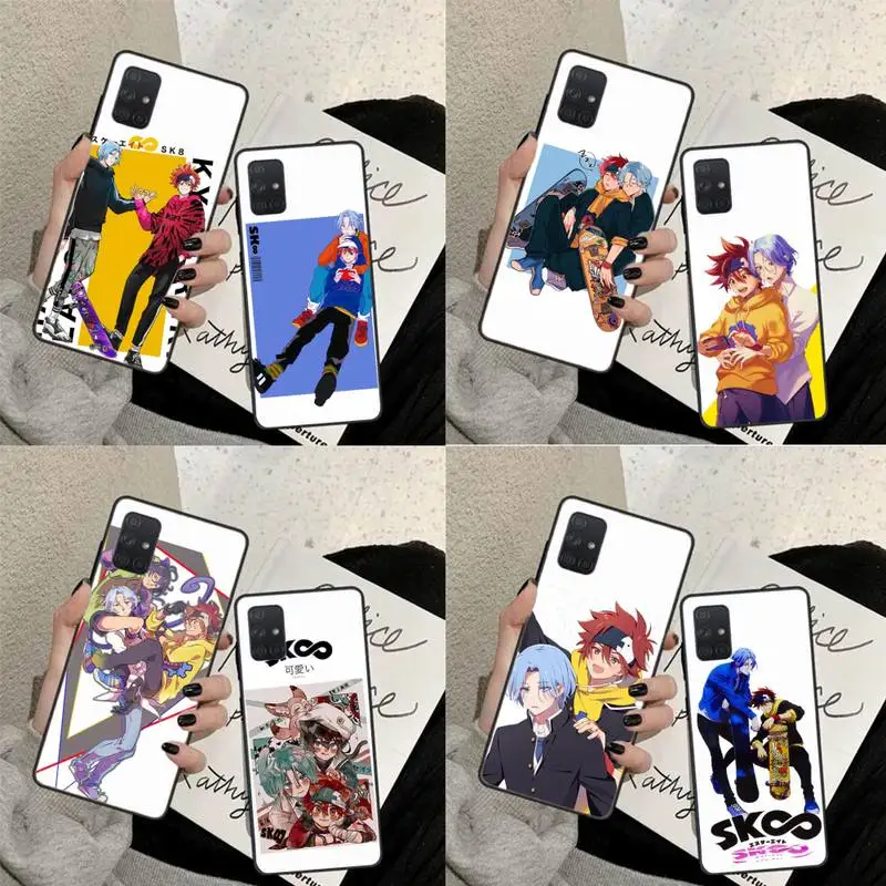 

SK8 The Infinity Anime Cartoon Phone Case Black Color For Huawei P20 P30 P40 Pro lite Honor 10 10i 9x 8a 8x Mate 20 Shell Cover