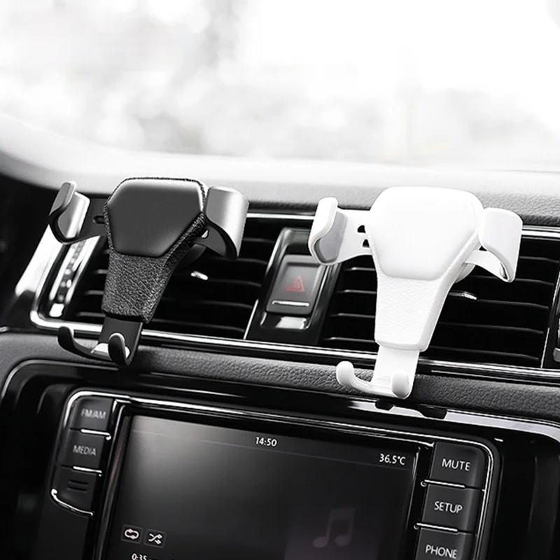 Универсальный автомобильный держатель для телефона кожаный кронштейн крепления