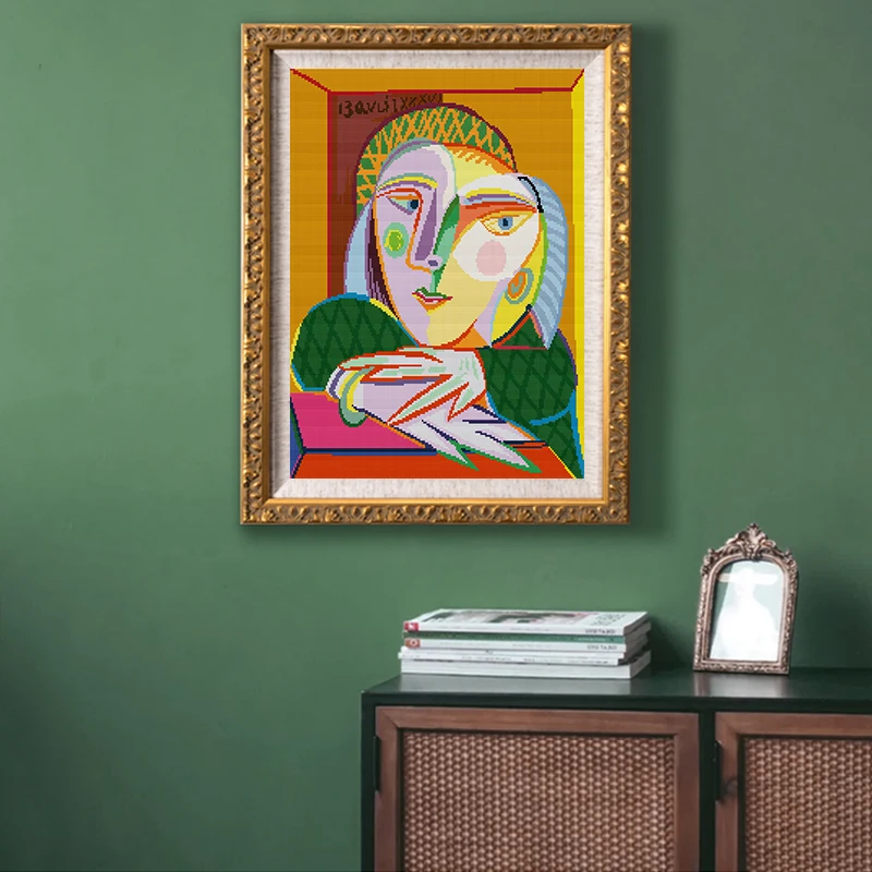 Набор для вышивки крестиком 11CT с точной масляной печатью Пикассо DMC холст узоры