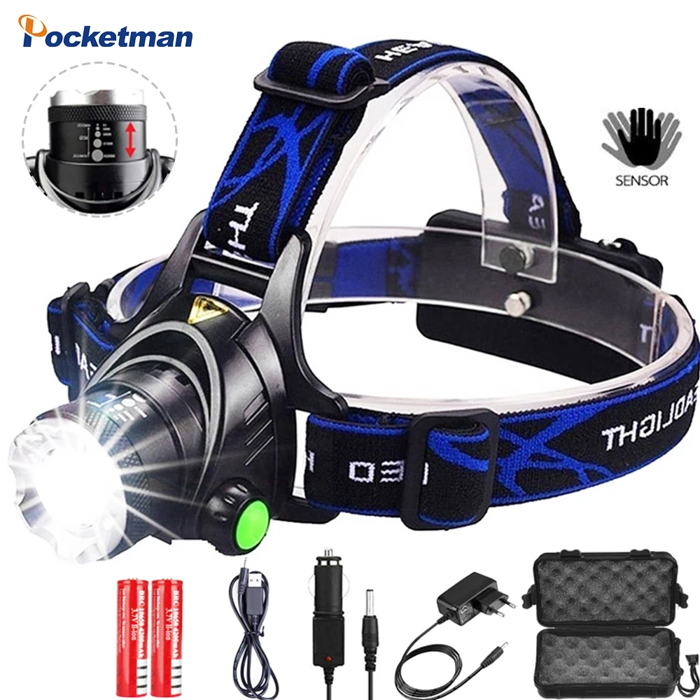 High Lumen L2/T6 LED Headlamp Waterproof Powerful Headlight for Outdoor Fishing Camping Hunting Lamp Power by 18650 Battery  - buy with discount