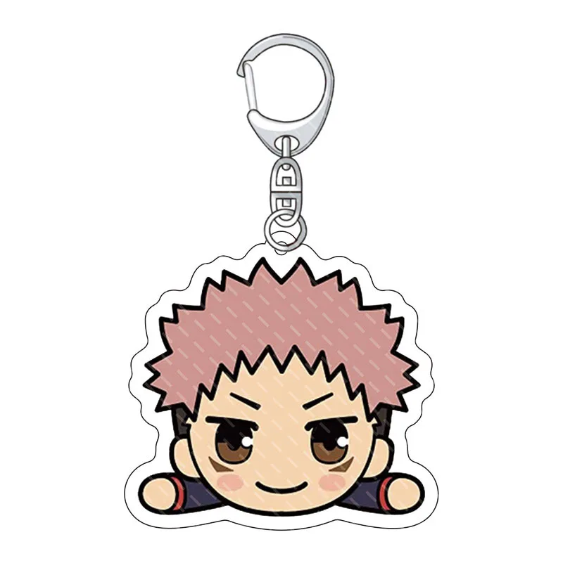 

New Hot Anime Jujutsu Kaisen Keychain Pendant Student Backpack Key Chain Give Friend Key Ring Christmas Birthday Gift