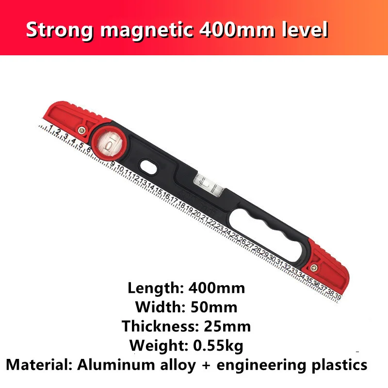 

Высокоточная магнитная линейка духовного уровня, рычаг, пузыри, нержавеющая горизонтальная линейка, линейка для балансировки уровня духа для украшения дома