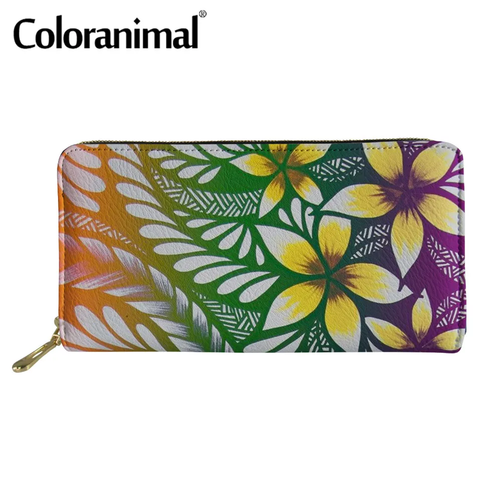 Coloranimal Для женщин переносной сцепления кошелек Племенной Стиль полинезийская