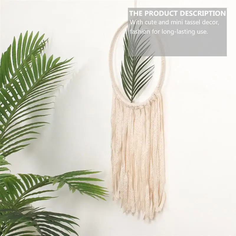 

Macrame Dream Catcher Mandala Tapestry Wall Hanging ornament Hand-woven Tapestry Living Room Bedroom Wedding Decoration