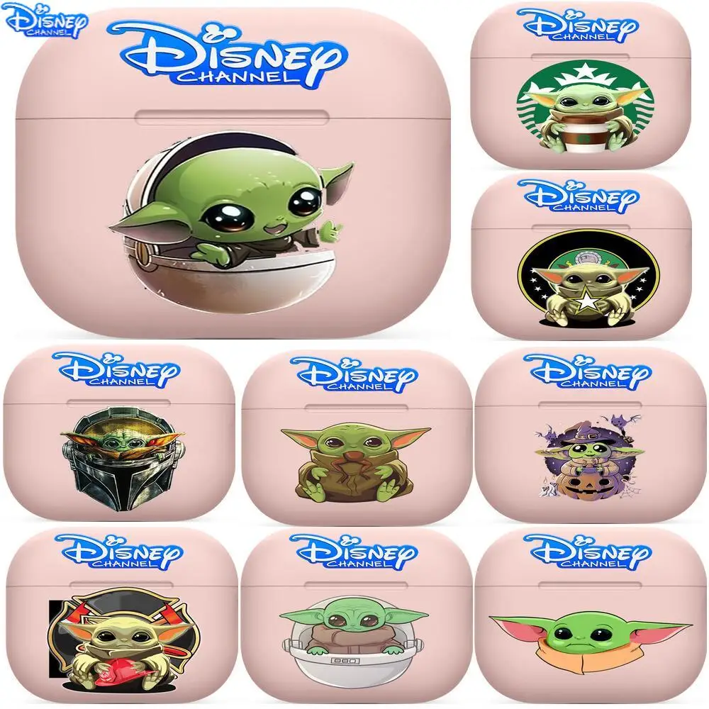 

Disney Star Wars Yoda For Airpods 1 2 pro case Protective Bluetooth Wireless Earphone Cover For Air Pods case air pod cases Pink