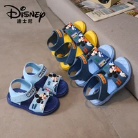 disney mickey big ear mouse cartoon childrens sandals soft sole non slip baby toddler shoes home slippers open toe beach shoes