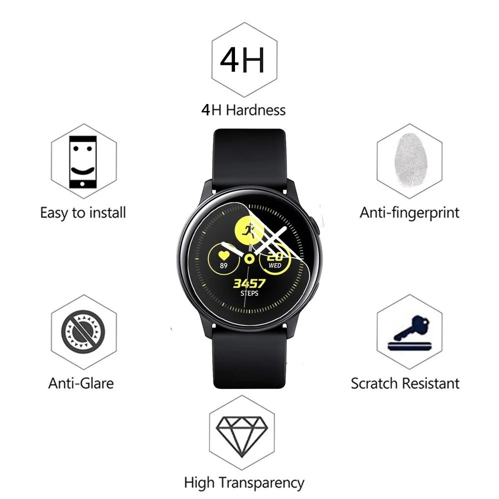 10 упаковок для Samsung Galaxy Watch Active Active2 40 мм 44 Смарт-часы 5H нано Взрывозащищенный