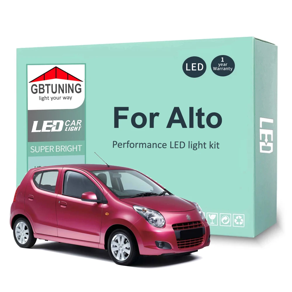 LED Interior Light Bulb Kit For Suzuki Alto 1999-2015 2016 2017 2018 2019 2020 2021 Car LED Map Trunk Lamp Canbus No Error 100%