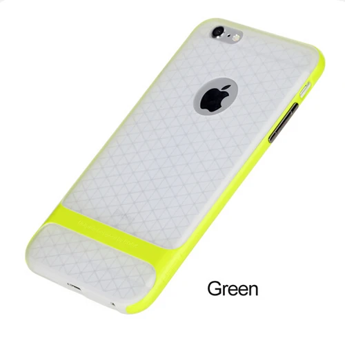 Transparent Green Чехол Rock Royce для iPhone 6 Plus, роскошный гибридный чехол из ТПУ+ поликарбоната, Прозрачный чехол для iPhone 6S plus, Прямая поставка - Цвет: Transparent Green