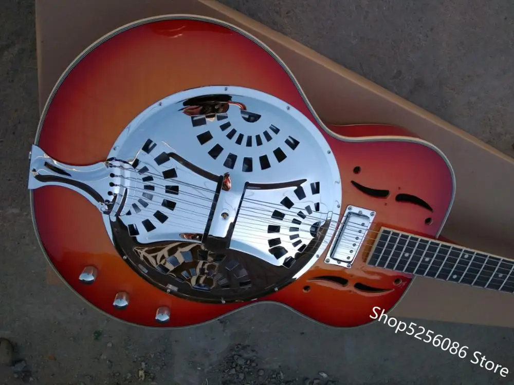 Бесплатная доставка гитара cherry burst 6 струн низкая цена металлическая электронная