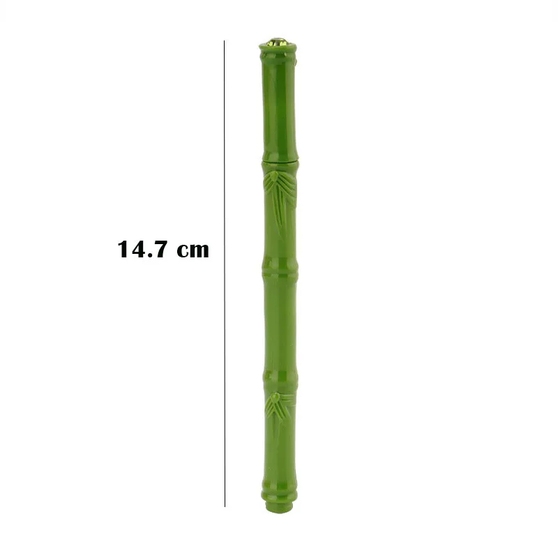 

36 pcs/lot Creative Bamboo Gel Pen Cute 0.5mm black Ink Signature Pens Promotional Gift School Supplies