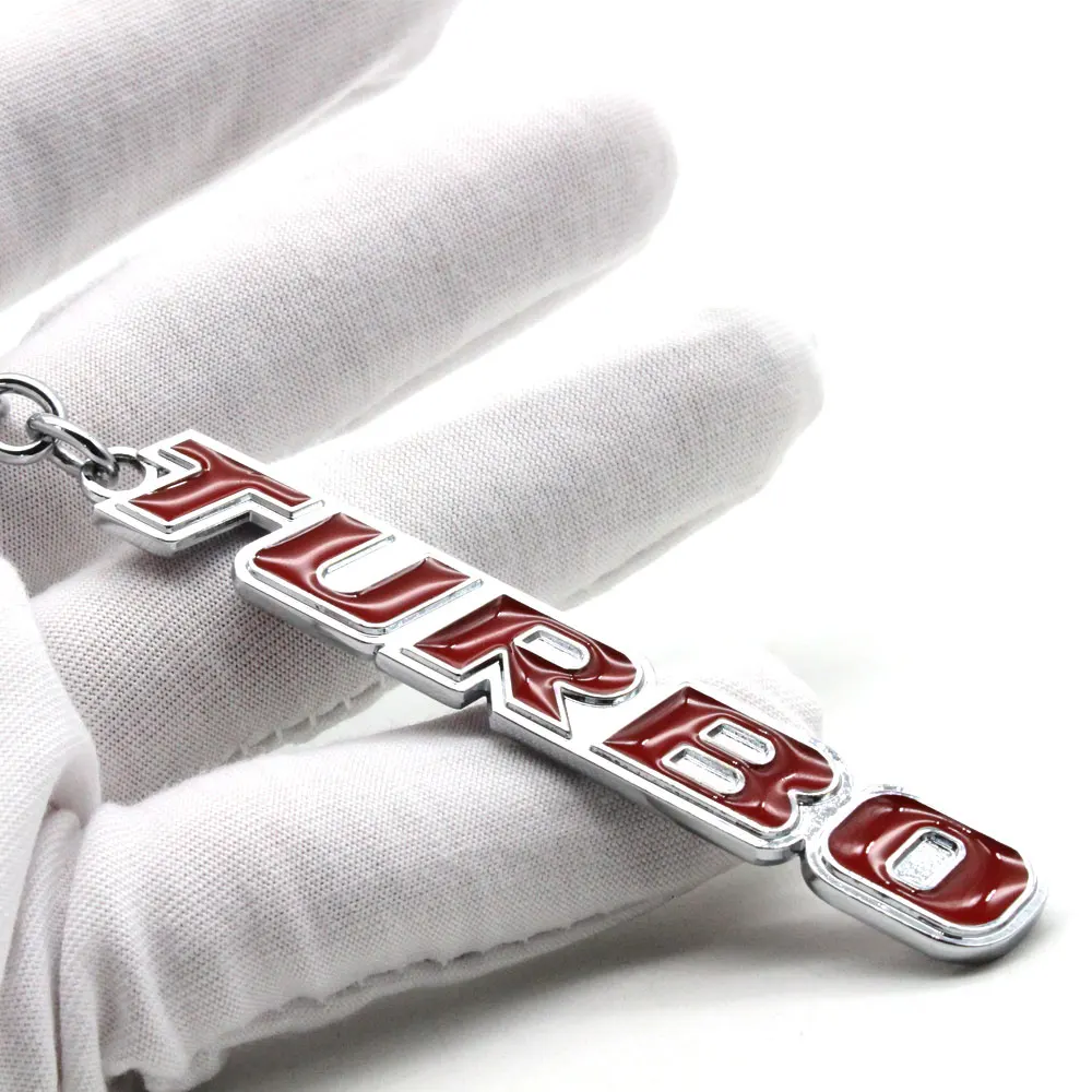 

1Pcs TURBO Key chain Men Gift Car Key Rings Women Metal Keychain Lovers Jewelry key holder