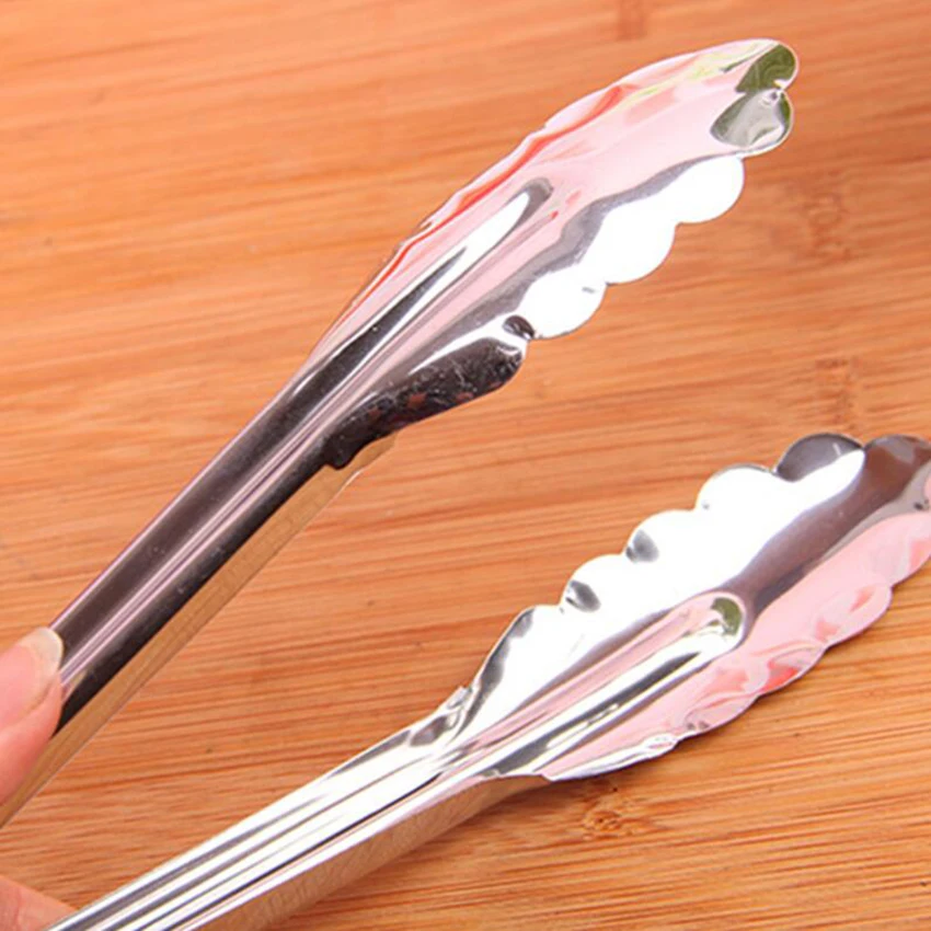 1 шт. горячая Распродажа Нержавеющая сталь щипцы для барбекю мяса Еда зажим