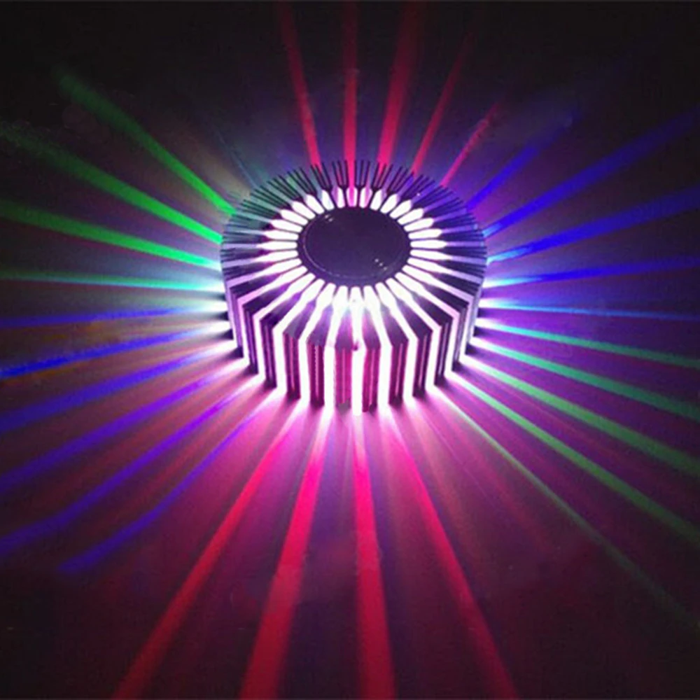 [DBF] Новинка Подсолнух алюминиевый 3W RGB светодиодный потолочный светильник поверхностное крепление/Встроенный светодиодный потолочный светильник для KTV бар коридор домашний декор
