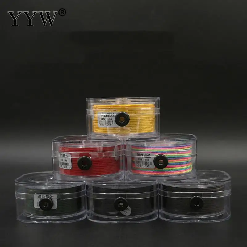 Wholesale 49mm/Spool Nylon Cord Cotton Cord Polyamide Thread String High Quality Diy Beading Braided Bracelet Jewelry Making