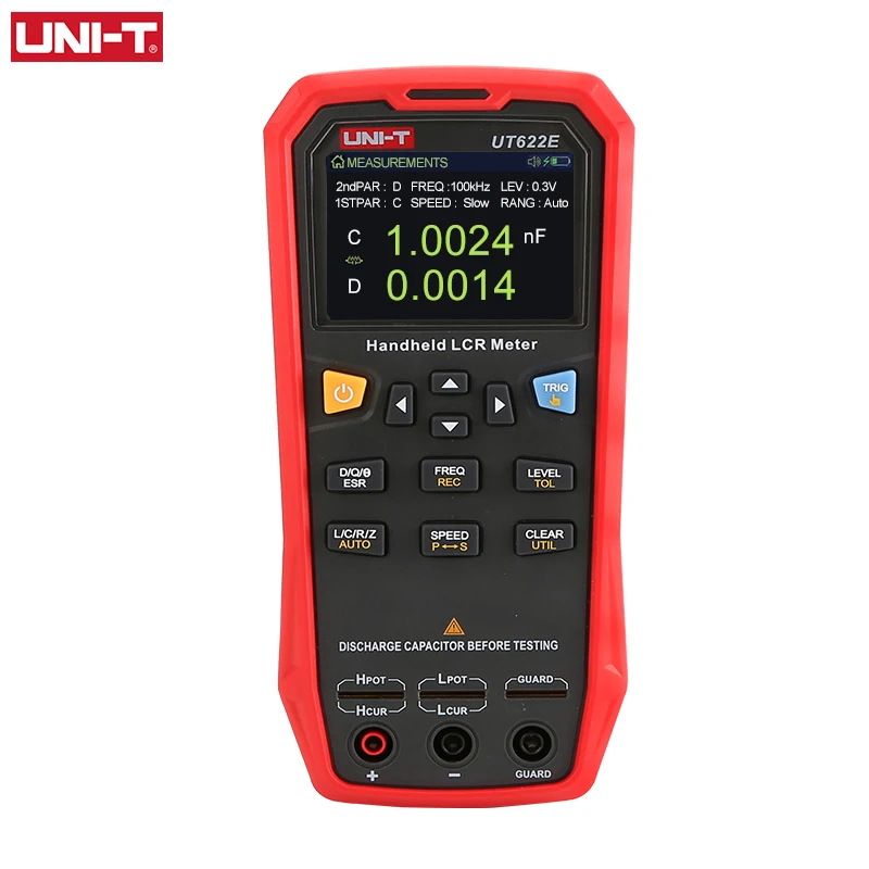 UNI T UT622A UT622C UT622E Высокоточный Измеритель LCR промышленный ручной тестер