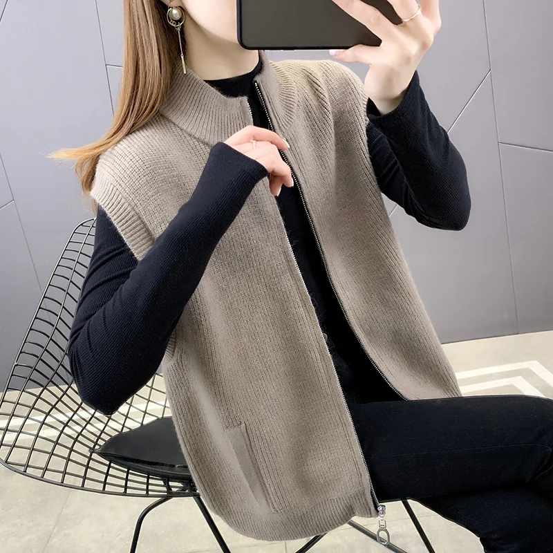 

Комната 195131, ниже 4 ряда 4 】 Сделай весенний жилет без рукавов на молнии жилет Кардиган [1128] 54