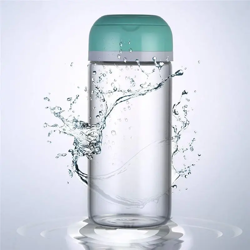 Green Cup Портативная электрическая соковыжималка для фруктов, 400 мл, 15000-22000 об/мин, USB, 80 Вт, высокое боросиликатное стекло, ручной смузи, соковыжималка для путешествий - Цвет: Green Cup