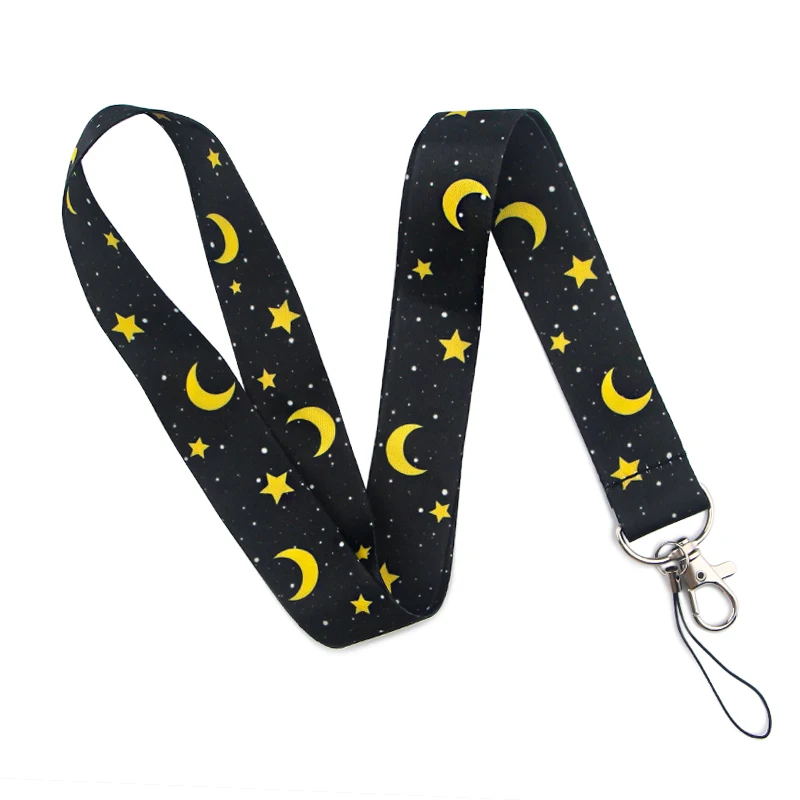 

Eastknight Moon Keychain Lanyards Badge Id Holder ID Card Pass Mobile Phone USB Neck Straps Badge Holder Key Strap K1685