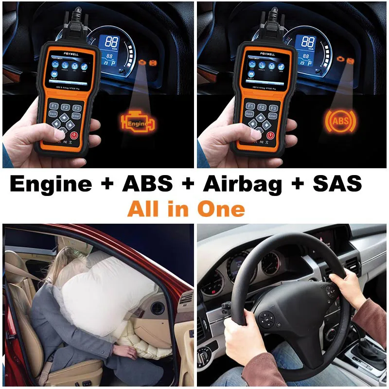 OBD 2 Автомобильный сканер для считывания кода инструмент FOXWELL NT630 Pro OBD2 автомобильный диагностический сканер двигателя ABS подушка безопасности SRS SAS сброс аварийных данных