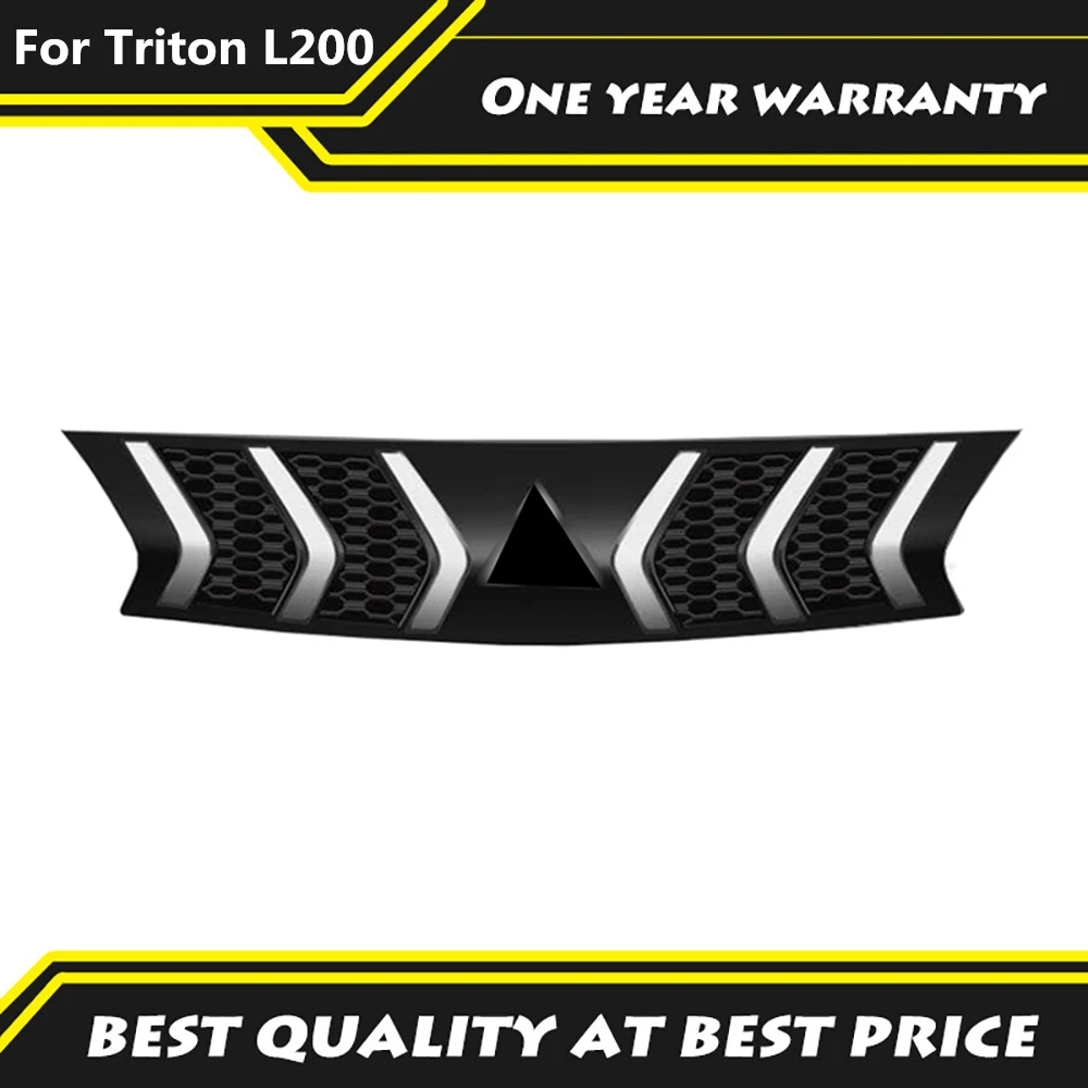 

Auto Accessories Modified High Front Bumper grille Auto Grille WITH LED For Triton L200 2015 2016 2017 2018 Racing Grills