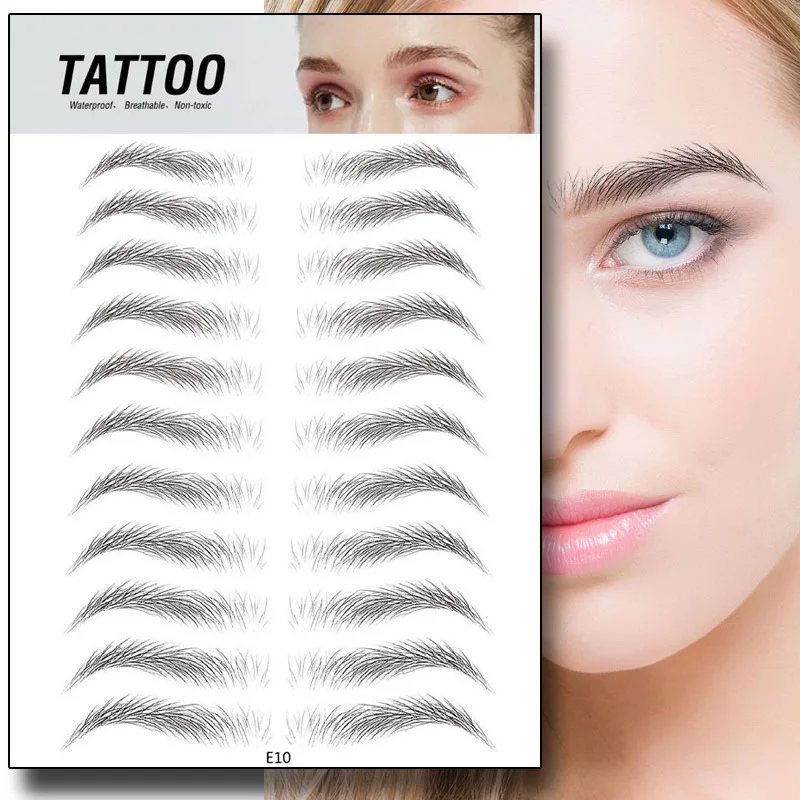 

4D Hair-like Authentic Eyebrows Waterproof Long Lasting for Women Lady MH88