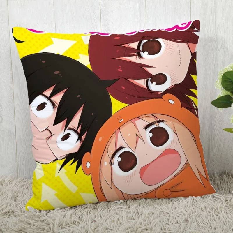Высококачественный персонализированный аниме Himouto! Квадратный чехол для подушки