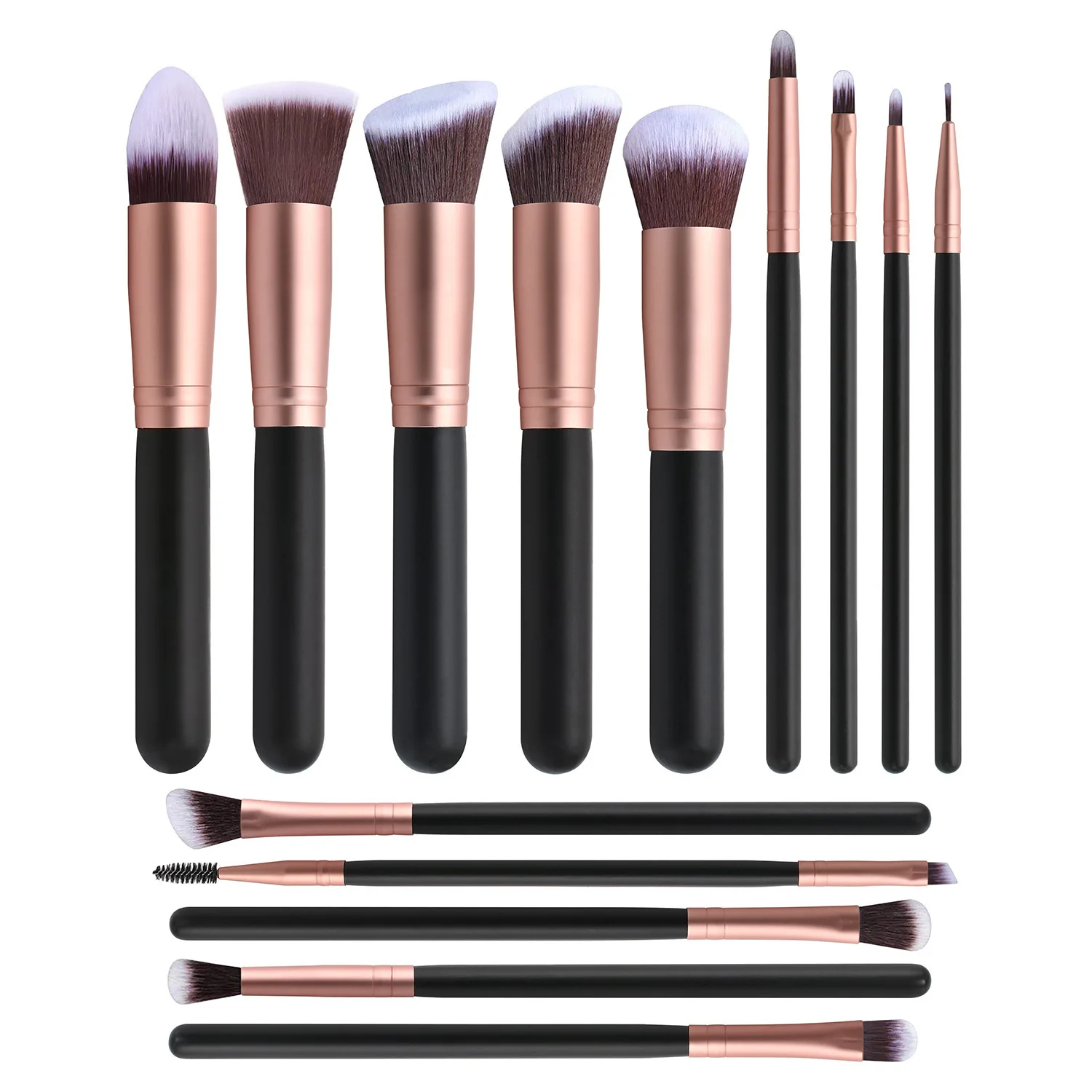 

14pcs makeup brushes set for foundation powder blusher lip eyebrow eyeshadow eyeliner brush cosmetic tool brushes make up
