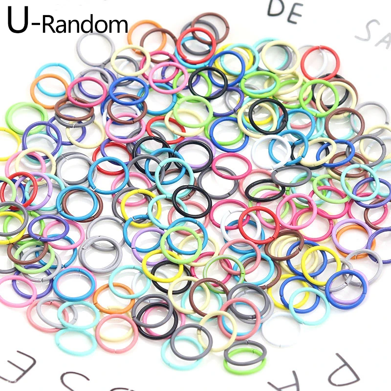 

100Pcs/Pack Diy Handmade Connecting Ring Hanging Circle Connecting Ring For Unisex Jewelry Making Keyring Keychain Accessories