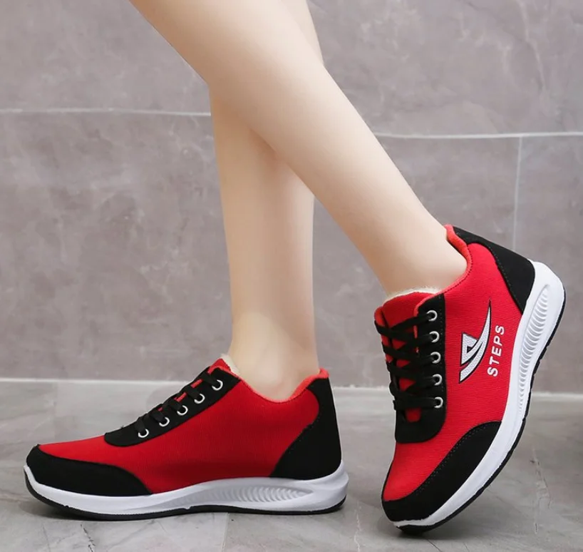 High Quality New Women Winter Warm Sneakers Casual Shoes Women Fashion Breathable Running Flat shoes