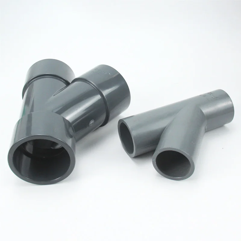 ПВХ труба 3-ходовой разъем для орошения сада 1 дюйм Y Тип адаптер водопровода