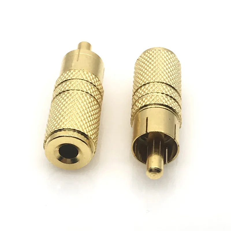 

3.5mm Female Audio plug to RCA Male Socket 3.5 Plug jack Adapter Connector For Microphone