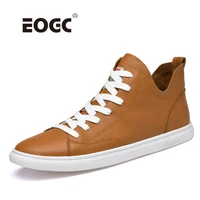 natural leather shoes men waterproof spring autumn casual shoes flats lace up breathable comfort walking men shoes