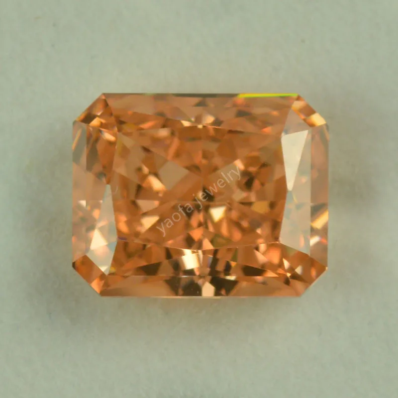 Распродажа камень 8A оранжевого и желтого цвета бриллиантовая форма радиальная