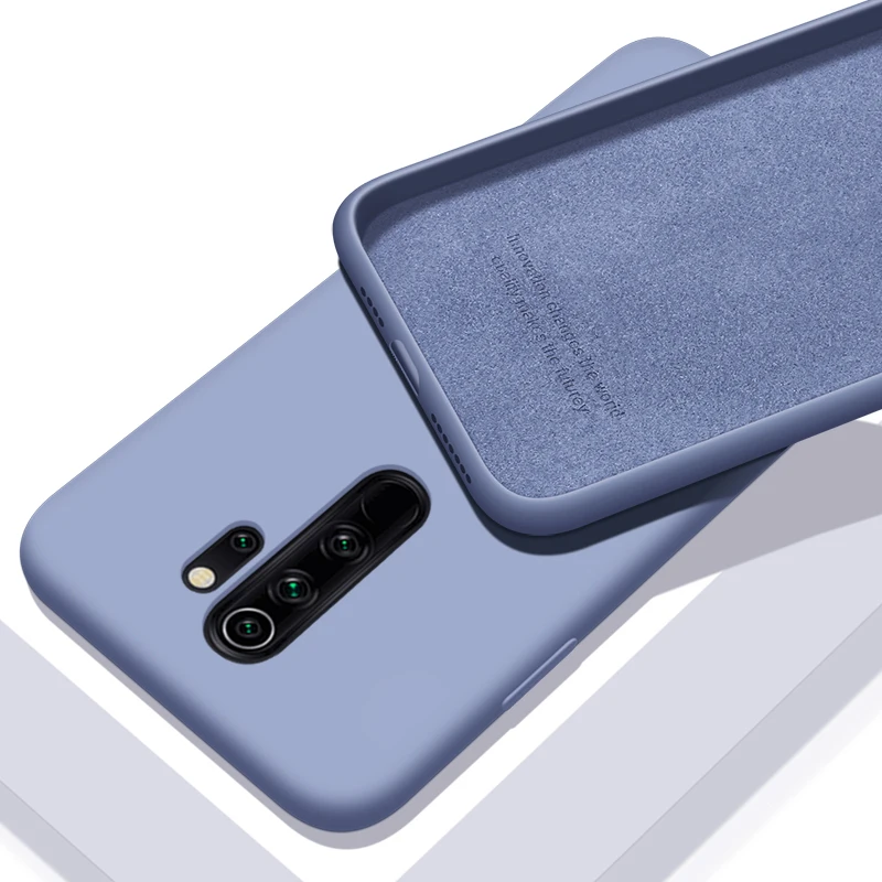 Серый Для Xiaomi Redmi Note 8 Pro Чехол-бампер противоударный ТПУ жидкий силиконовый чехол для Redmi Note 8 Coque Note8T 8T Redmi 8 8A чехол - Цвет: Серый
