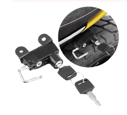 Замок для мотоциклетного шлема черный с 2 ключами аксессуары мотоциклов Ducati Scrambler
